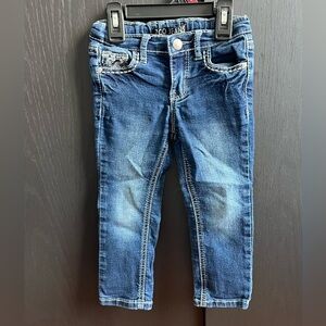 ZCO 3T Toddler Girl Skinny Jeans - Dark Wash